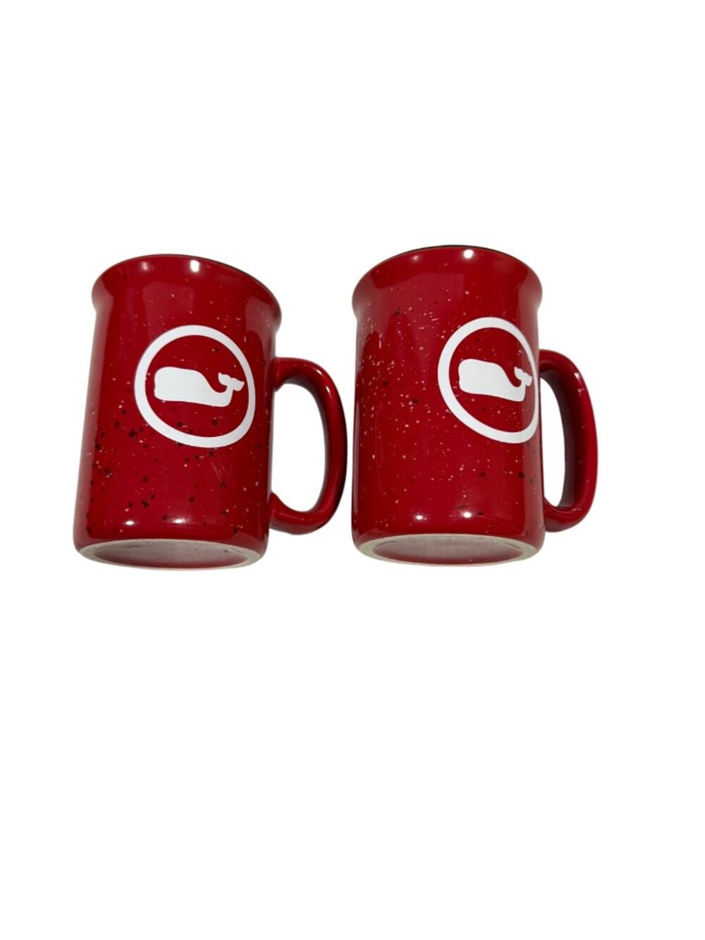 VIneyard Vines Set of 2 Red Campfire Holiday Red Mugs
